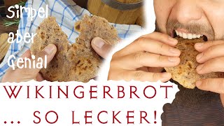 DIY Wikingerbrot  Wir backen Fladenbrot nach historischem Vorbild mit Kräuterschmalz verfeinert [upl. by Jude996]