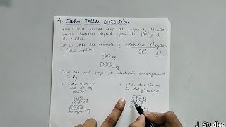 Jahn Teller Distortion  Inorganic chemistry 🧪  BSc 3rd year [upl. by Gokey160]