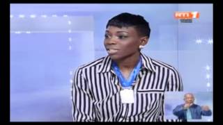 SportAthlétisme Muriel Ahouré invité du Journal télévisé de RTI1 [upl. by Enimajneb]