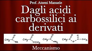 Chimica organica Dagli acidi carbossilici ai derivati degli acidi considerazioni importanti L119 [upl. by Halvaard]