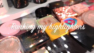 Ranking Every Highlighter I Own From Best to Worst Highlighter Collection [upl. by Radburn]