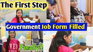 The First Step ✅  Government Job Form Filled ✍️✨aspirantstrength [upl. by Nilekcaj]