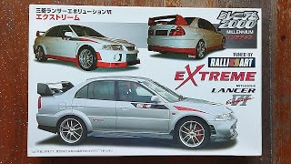 Fujimi 124 Mitsubishi Lancer Evolution VI Extreme  Plastic Model Kit Unboxing [upl. by Akirahs961]