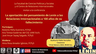 Conferencia La aportación del pensamiento de Lenin a las Relaciones Internacionales a 100 años [upl. by Nongim799]