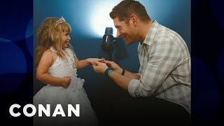 A 5YearOld Proposed To Jensen Ackles  CONAN on TBS [upl. by Eetnahs]