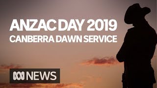 Anzac Day dawn service from the Australian War Memorial in Canberra  ABC News [upl. by Apostles83]