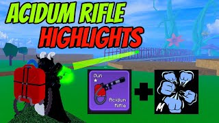 『ACIDUM RIFLE  Superhuman  Soul Cane Rework』 Skilled Build Montage  Blox Fruits  Kyuuru [upl. by Aenahs]