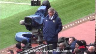 quotSacked in the morningquot Manchester Fans sing to Manuel Pellegrini during the Derby Defeat [upl. by Londoner]