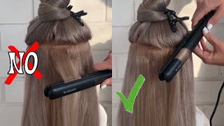 How to curl hair with flat iron Curls tutorial [upl. by Noslien]