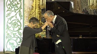 Cerimónia de Condecoração da pianista Maria João Pires [upl. by Ruhtua891]