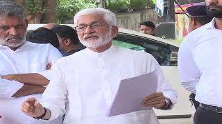 YSRCP MP Sri VVijayaSai Reddy addresses the media after meeting the CEC at Nirvachan Sadan  Delhi [upl. by Wenona508]