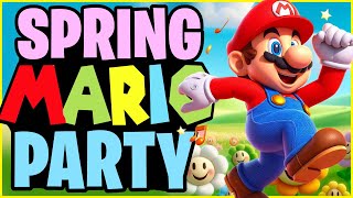 Spring Mario Brain Break Party 🍄 Freeze Dance amp Run 🍄 Floor is Lava 🍄 Just Dance 🍄 Mario Challenge [upl. by Burrill]