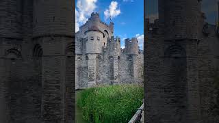 Gravensteen Medieval Castle in Ghent Belgium today travel castle ghent [upl. by Devad]