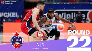 Defense lifts Milan over CSKA  Round 22 Highlights  Turkish Airlines EuroLeague [upl. by Kenaz938]