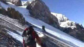 Aconcagua Climb Summit day  Mountain Expeditions [upl. by Odnarb553]