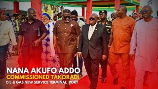 Nana Akufo Addo Commissions Takoradi Harbour New Oil amp Gas Service Terminal Port [upl. by Montagu258]