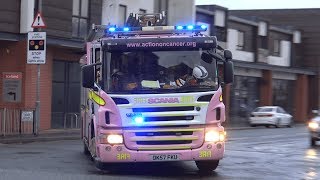 Merseyside Fire amp Rescue Service  Pink Cancer Awareness Fire Engine Turnout [upl. by Gambrell648]