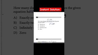 When NO Solution satprep maths satmath exam exams gcse TestPrepLaunch SetteleTutoring [upl. by Ayrad853]