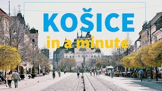 KOŠICE IN A MINUTE  SLOVAKIA [upl. by Yvi]