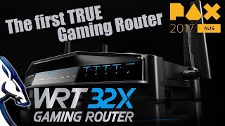 LinkSys WRT32X  The first TRUE Gaming Router PAXAus 2017 [upl. by Ailedamla151]