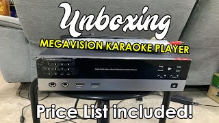 🎵🎤🎤Unboxing MEGAVISION Karaoke player ✨ Price list included [upl. by Mulloy]