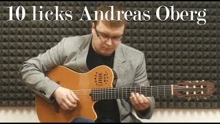 10 licks Andreas Oberg blues in F part 2 [upl. by Brogle806]