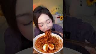 Esther Yummy ASMR shorts mukbang [upl. by Yentrac]