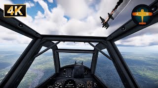 Bf 109 K4 over foreign lands  Simulator Battle War Thunder [upl. by Skiba]