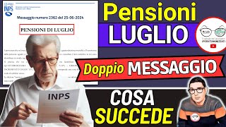 PENSIONI LUGLIO ➜ MESSAGGIO INPS 5 AVVISI SBAGLIA IMPORTI AUMENTI 14ESIMA e ANTICIPI PAGAMENTI [upl. by Aklim]