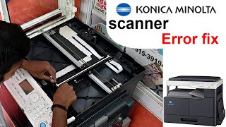 How to fix konica minolta printer scanner Error machine service error fix [upl. by Nolyak]