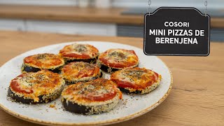 Mini Pizzas de berenjena en freidora sin aceite Cosori ¡DELICIOSAS [upl. by Gerge]