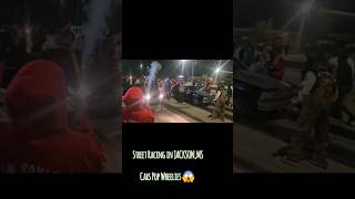 Cars Pop Wheelies Street Racing In Jackson MS 😱 streetracing dragrace wheelie [upl. by Strait]