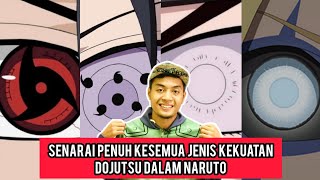 Senarai Penuh Kesemua Jenis Kekuatan Dojutsu Dalam Naruto [upl. by Haizek54]