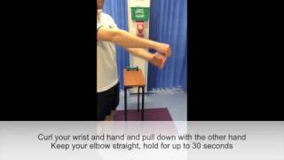 Physiotherapy Forearm flexor and extensor stretch [upl. by Mcintyre]