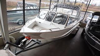 Hewes Craft 210 SEA RUNNER SOFT TOP Walk Around [upl. by Suoinuj]