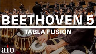 Tabla meets Symphony Orchestra with BEETHOVEN 5 [upl. by Haynor]