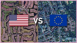 American vs European Suburbs and why US suburbs suck [upl. by Ninazan]