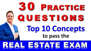 30 Must Know Practice Questions to Pass the Real Estate Exam realestateexam realestate realtor [upl. by Hiett]