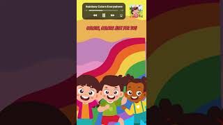 🌈RAINBOW COLORS EVERYWHERE🌈ellekidsongs ellekidslearning kidssong kids rainbow youtubeshorts [upl. by Apeed]