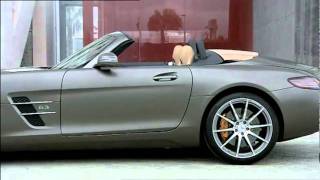 2012 MercedesBenz SLS AMG Roadster R197 Footage [upl. by Nylodnewg]