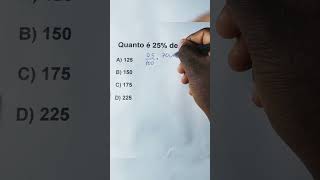 Quanto é 25 de 700🔥 matematica porcentagem concurso matematicaparaconcursos [upl. by Seaman]