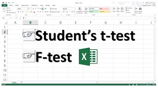 Students ttest for independent unpaired samples in Excel [upl. by Tacye444]