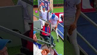 Players Unite to Honor a Fan in a Wheelchair shorts [upl. by Yankee55]