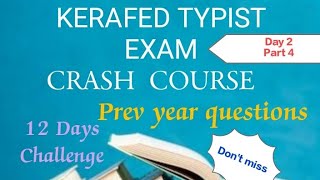 KERAFED TYPIST  COMPUTER BASICS 4 PREV QUE typist exam kerafed crashcourse masteringedutech [upl. by Namref]