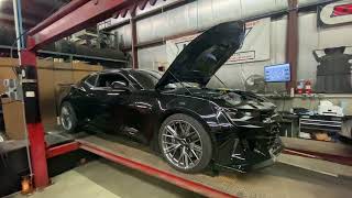 Jons 2022 ZL1 Camaro stock baseline dyno run [upl. by Yllom]