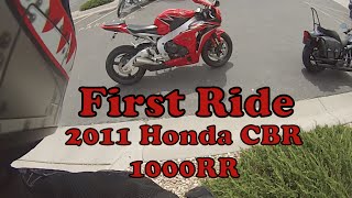 First Ride 2011 Honda CBR 1000RR [upl. by Jorry]