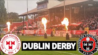 FIERY DUBLIN DERBY Shelbourne v Bohemians [upl. by Nylorac176]