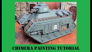 Building amp painting tutorial  Chimera transport  Astra Militarum  Warhammer 40k [upl. by Brande]