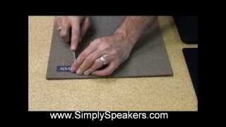 How to Replace Speaker Grill Cloth and Grille Fabric [upl. by Nosnevets]