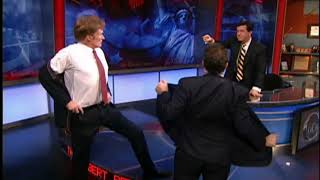 Late Night Fight  Conan Colbert Stewart Feud [upl. by Atiuqad466]